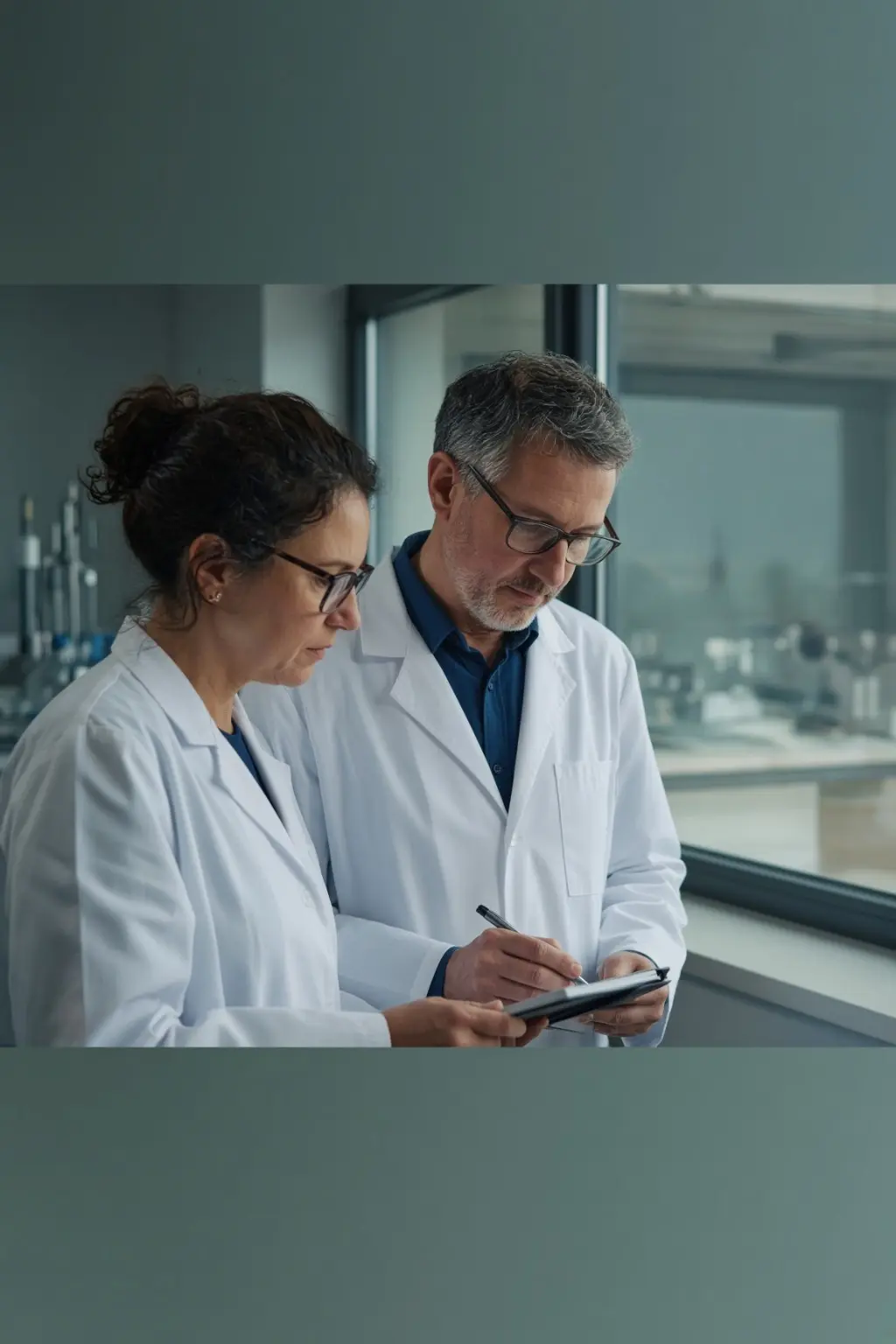 Scientific collaboration imagery